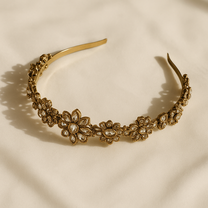 Floral Kundan Headband