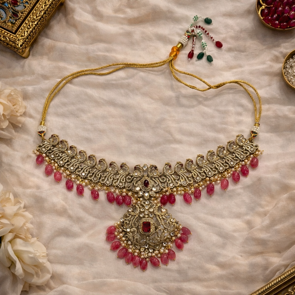Ruby Meera Heritage Choker Set