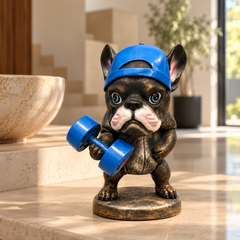 The Gym Bro – Bulldog Sculpture