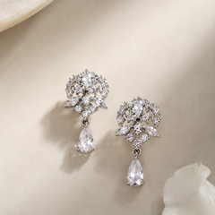 Elara Crystal Drop Earrings