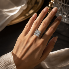 Aira Princess Solitaire Ring