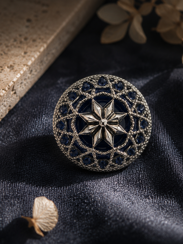 Neel Tara Silver Button Cover