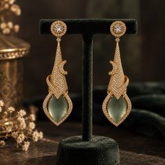 Meher Sage Statement Earrings