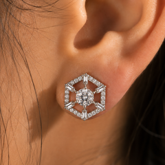 Celeste Geometric Studs