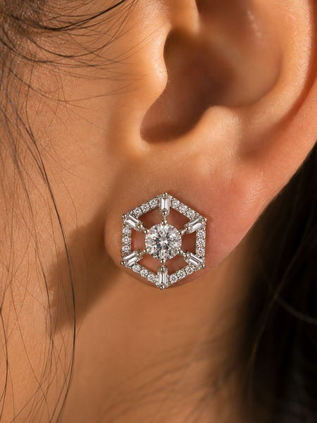 Celeste Geometric Studs