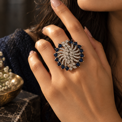 Neel Royale Sapphire Statement Ring