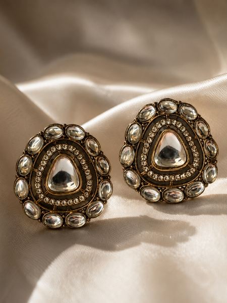 Noor Kundan Stud Earrings