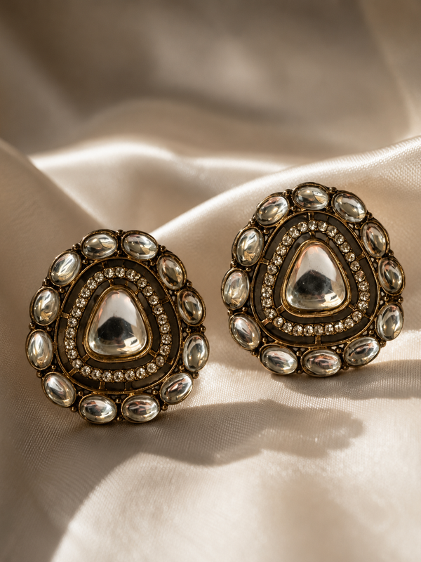 Noor Kundan Stud Earrings