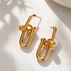 Orbit Link Drop Earrings