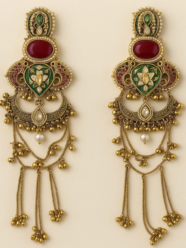 Mughal Charm Statement Earrings