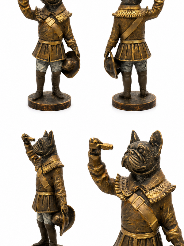 Sir Barkington – The Adventurer Dog Sculpture