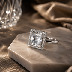 Aira Princess Solitaire Ring