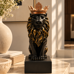 The Maharaja – Crowned Lion Sculpture