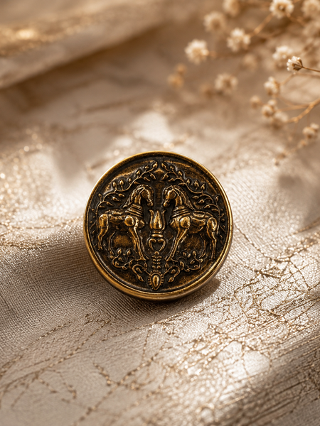 Ashva Heritage Button Cover
