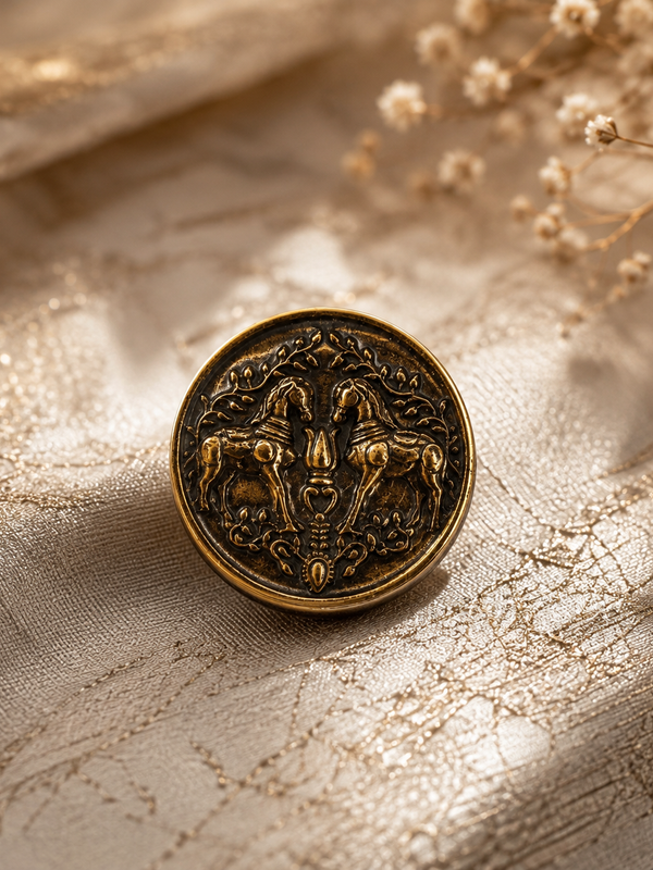 Ashva Heritage Button Cover