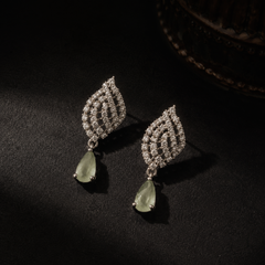 Meher Sage Drop Earrings