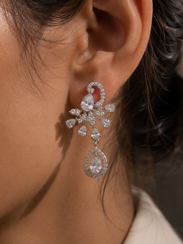 Crystal Cascade Earrings