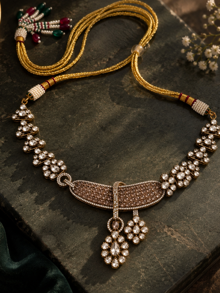 Nooré Champagne Statement Necklace Set