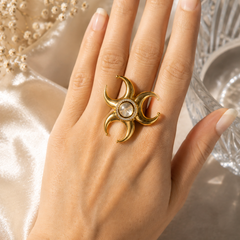 Chandra Shakti Statement Ring