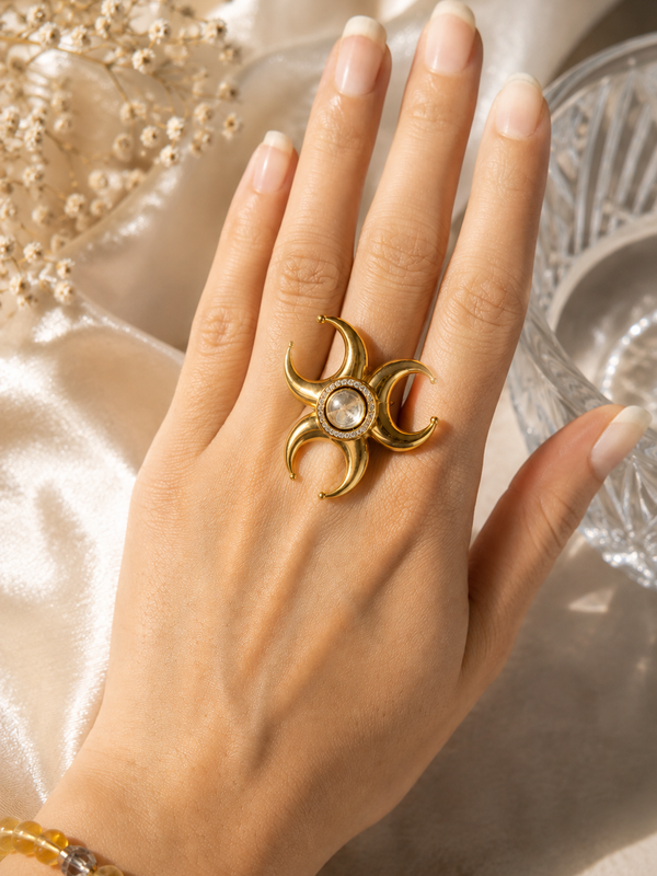 Chandra Shakti Statement Ring