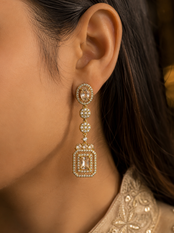Aurelia Champagne Drop Earrings