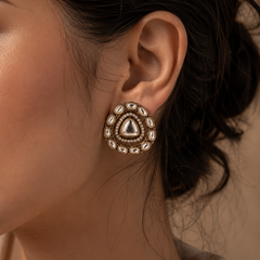 Noor Kundan Stud Earrings