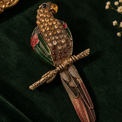 Aurelia Parrot Brooch