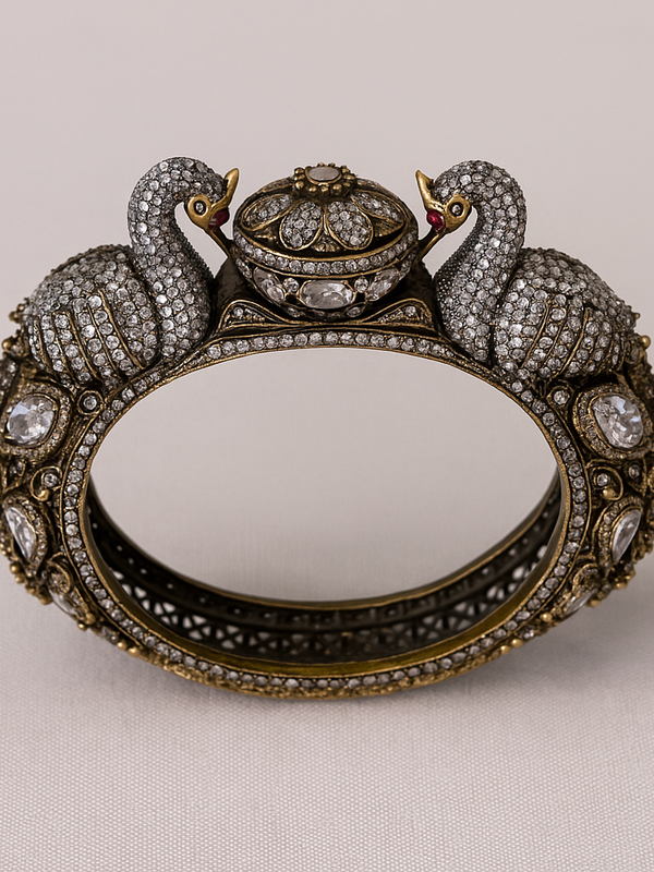 Regal Swan Kundan Heritage Bangle