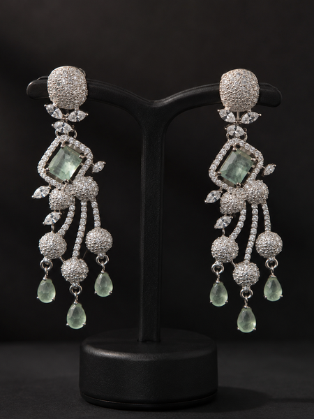 Serena Mint Cascade Earrings