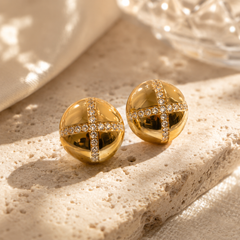 Dome Stud Earrings