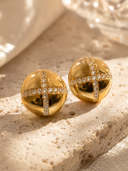 Dome Stud Earrings