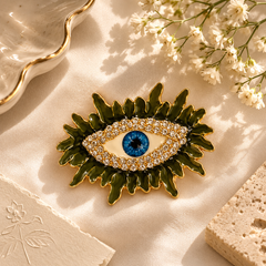 Evil Eye Statement Brooch