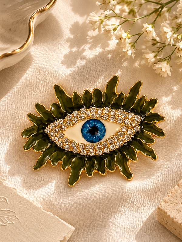 Evil Eye Statement Brooch