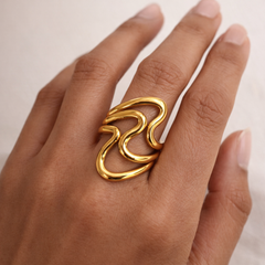 Fluid Muse Statement Ring