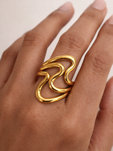 Fluid Muse Statement Ring