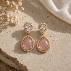 Gulnaar Blush Drop Earrings