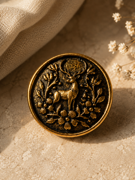 Aranya Deer Button Cover