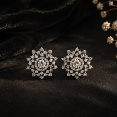 Celeste Crystal Bloom Studs