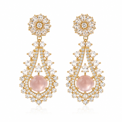 Noor Blush Statement Earrings