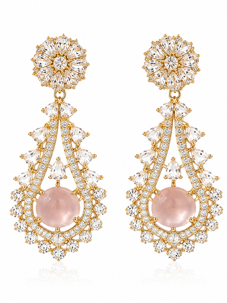 Noor Blush Statement Earrings