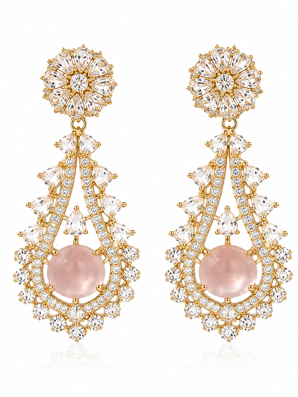Noor Blush Statement Earrings