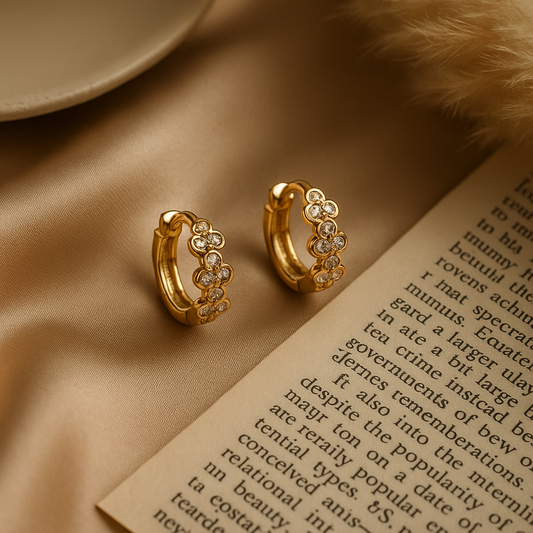 Flora Bloom Diamond Huggies