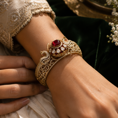 Mayura Ruby Statement Bracelet