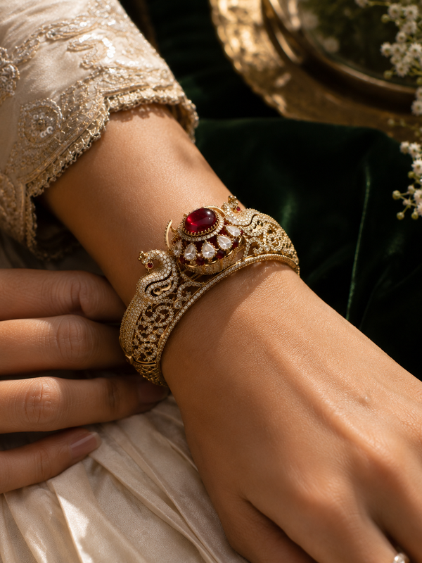 Mayura Ruby Statement Bracelet