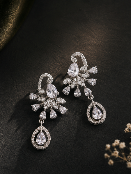 Crystal Cascade Earrings