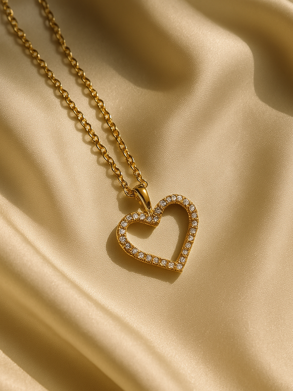 Radiant Heart Pendant Necklace