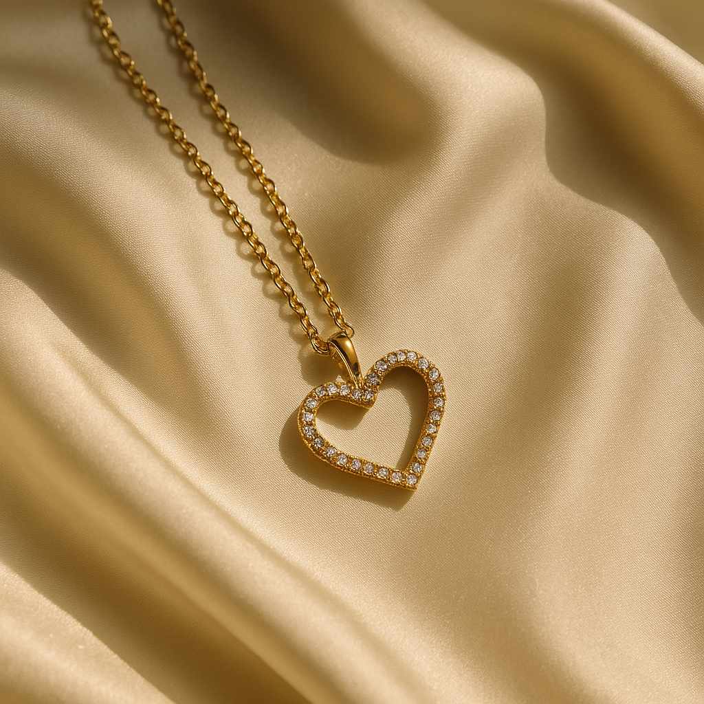 Radiant Heart Pendant Necklace