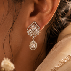 Elara Crystal Drop Earrings