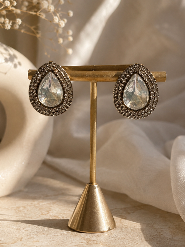 Teardrop Statement Studs