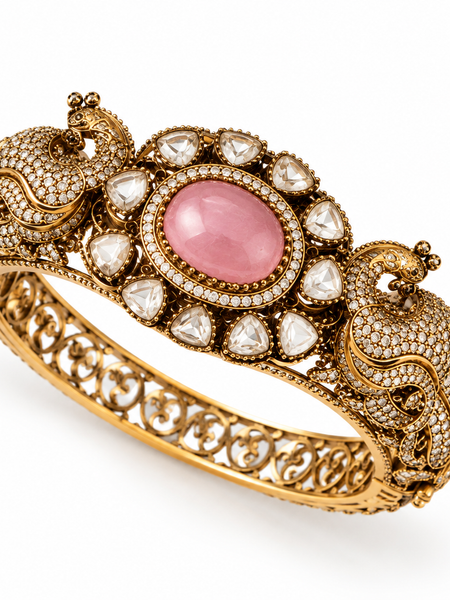 Gulrani Rose Kundan Heritage Kada